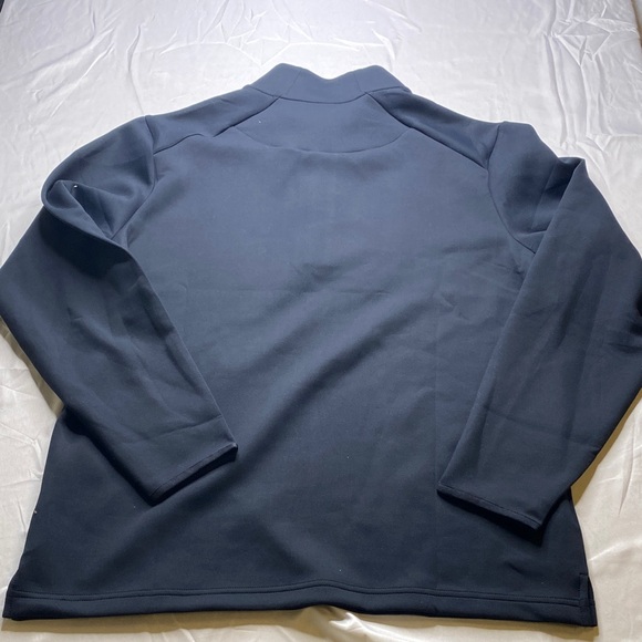 Kirkland Signature Men's Black Quarter Zip Pullover Sweater - Picture 8 of 13